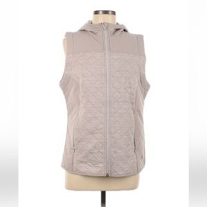 Royal Robbins Taupe Hooded Vest, Size - Medium